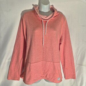 ORVIS funnel neck lightweight jacket, Pink and White in size Large